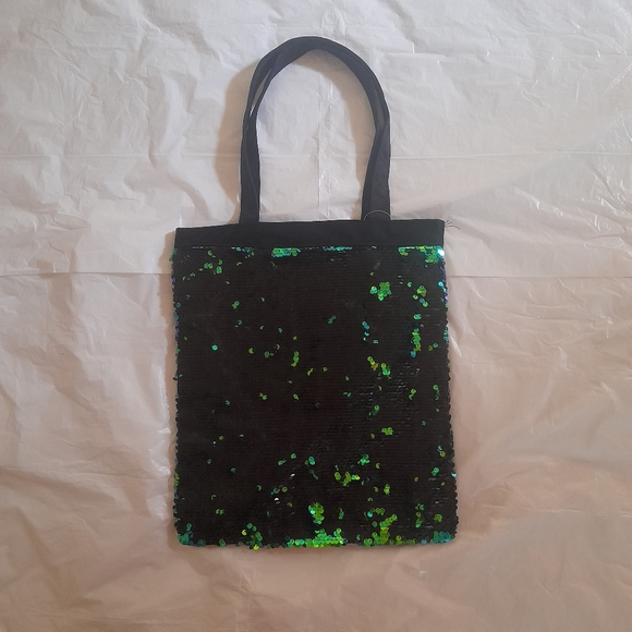 ● Mermaid Sequin Tote Bag with zipper - Picture 7 of 16